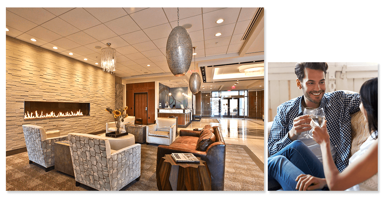 Couple in one of Van Metre apartment buildings.